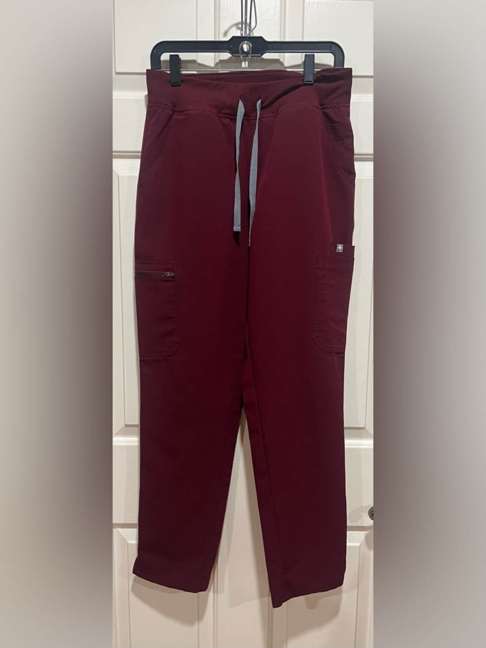 Figs Womens Burgundy Yola Style HWaisted Pants